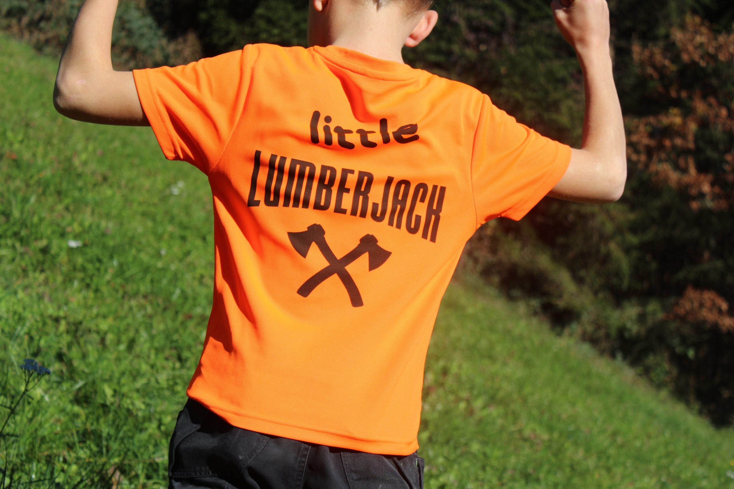 "little Lumberjack" safety orange Kids