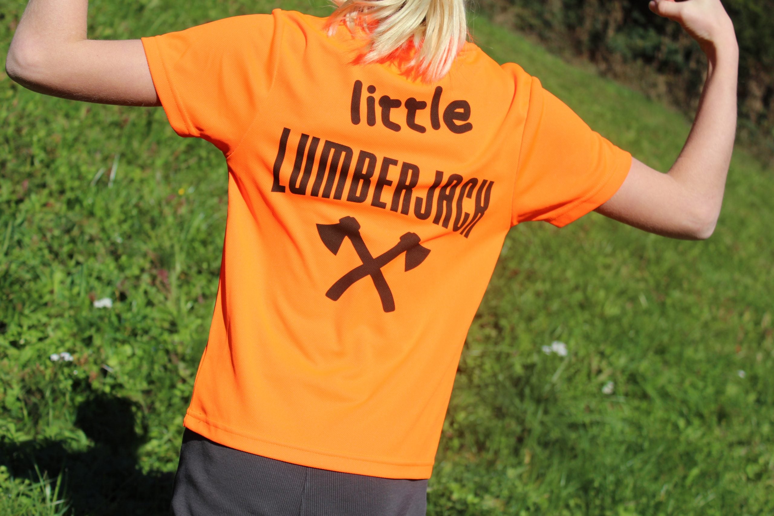 "little Lumberjack" safety orange Kids