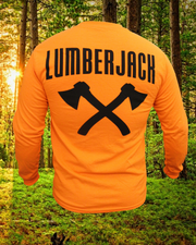 Baumwoll LANGARM-Shirt "Lumberjack" safety orange