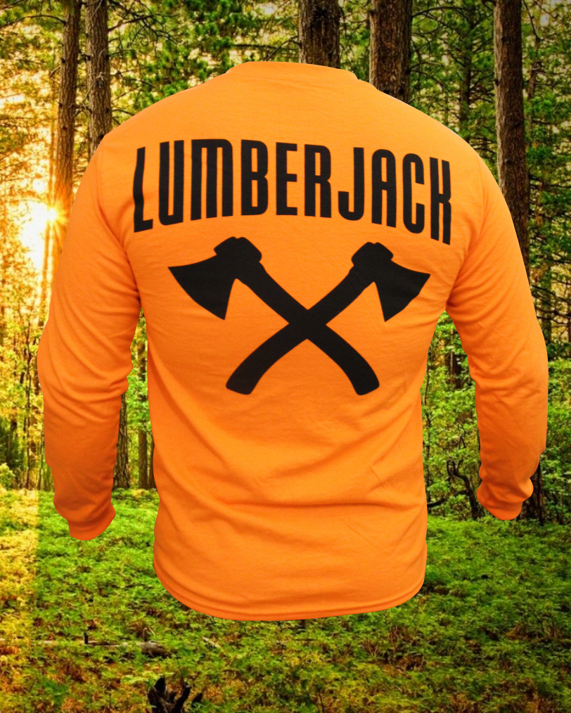 Baumwoll LANGARM-Shirt "Lumberjack" safety orange