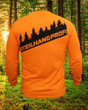 Baumwoll LANGARM-Shirt "STEILHANGPROFI" safety orange