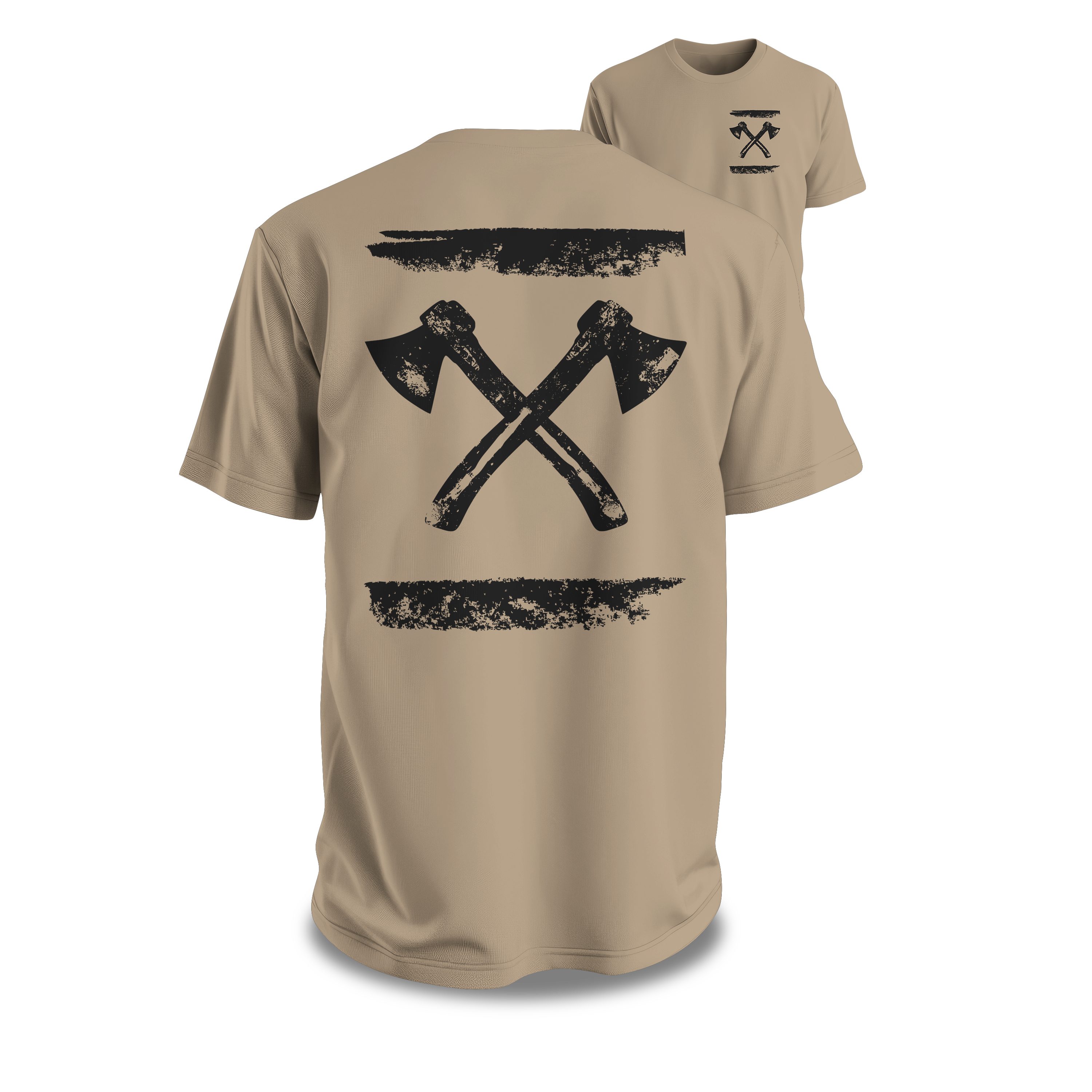 axes brushed II Premium T-Shirt Baumwolle