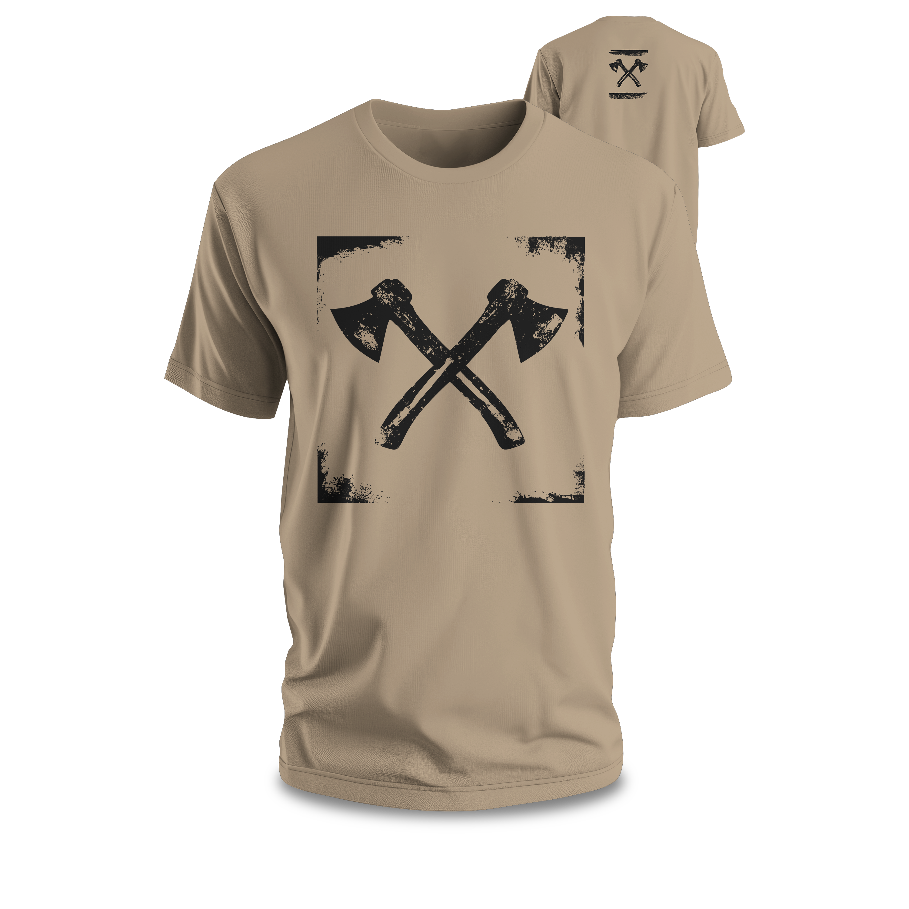 axes framed Premium T-Shirt Baumwolle