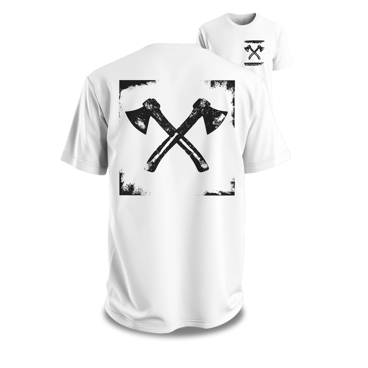axes framed Premium T-Shirt Baumwolle