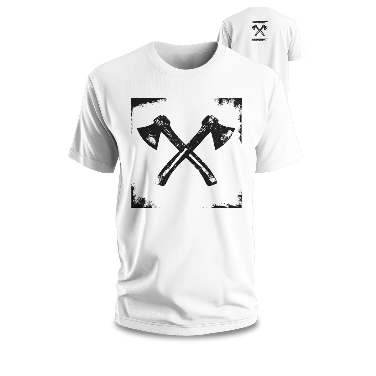 axes framed Premium T-Shirt Baumwolle