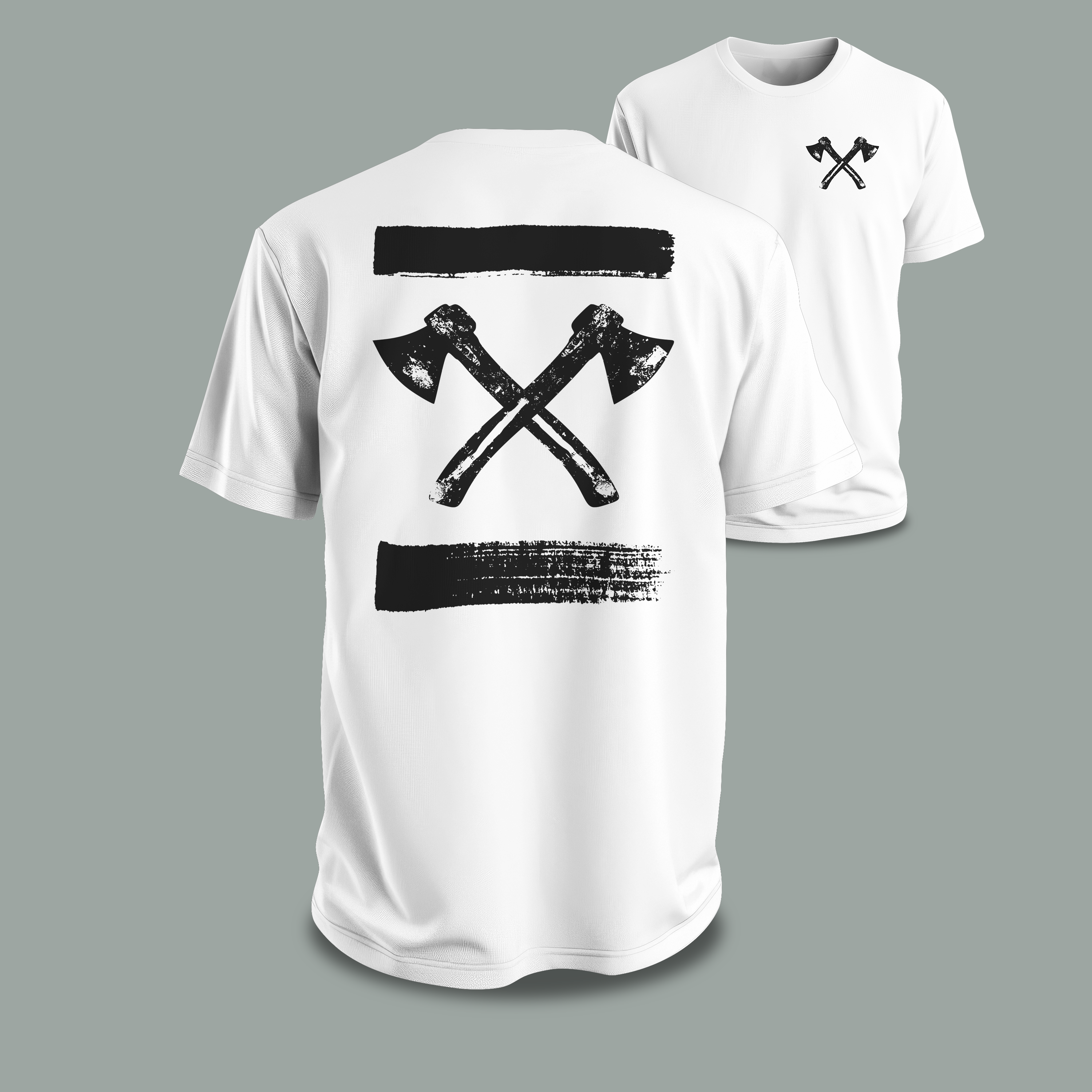 axes brushed I