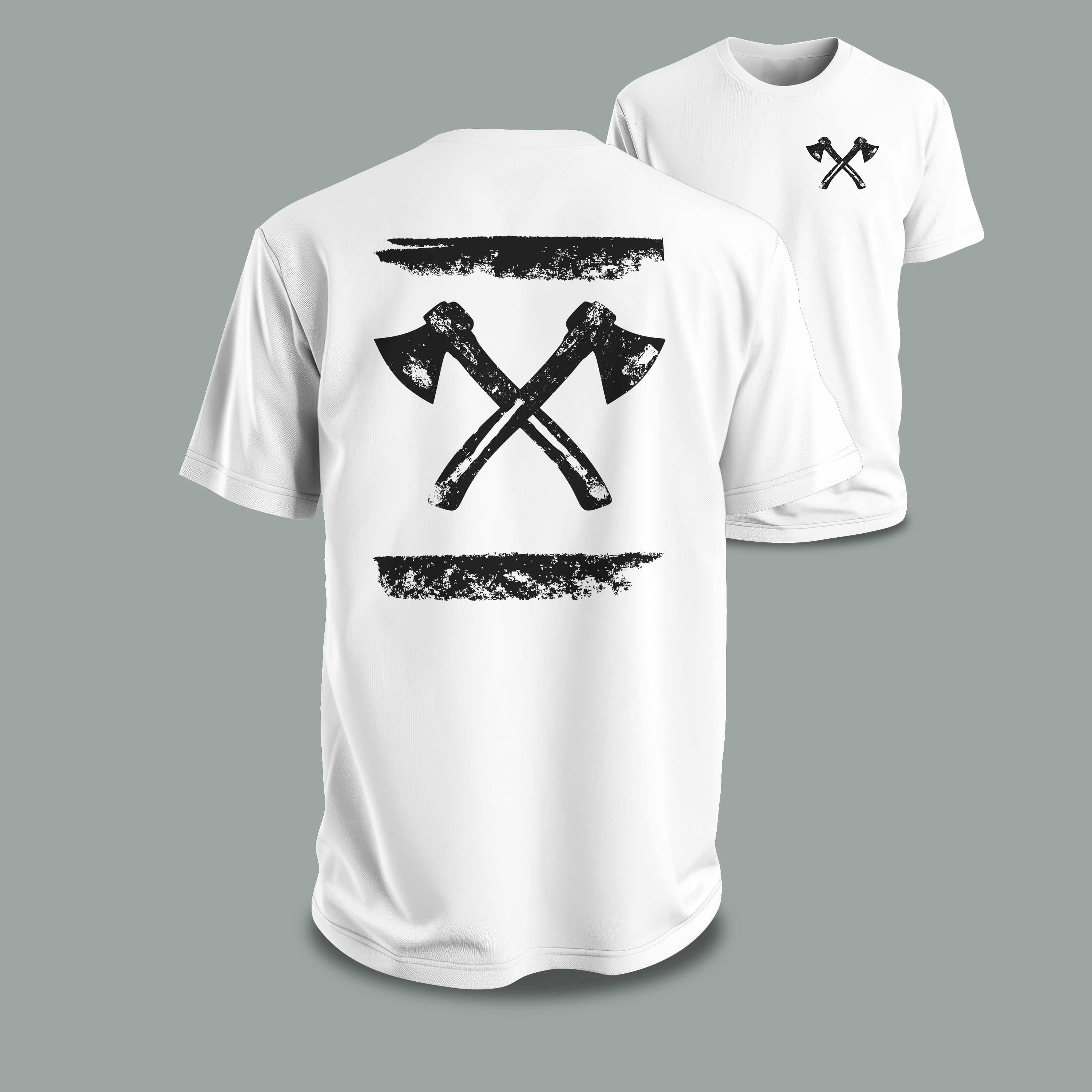 axes brushed II