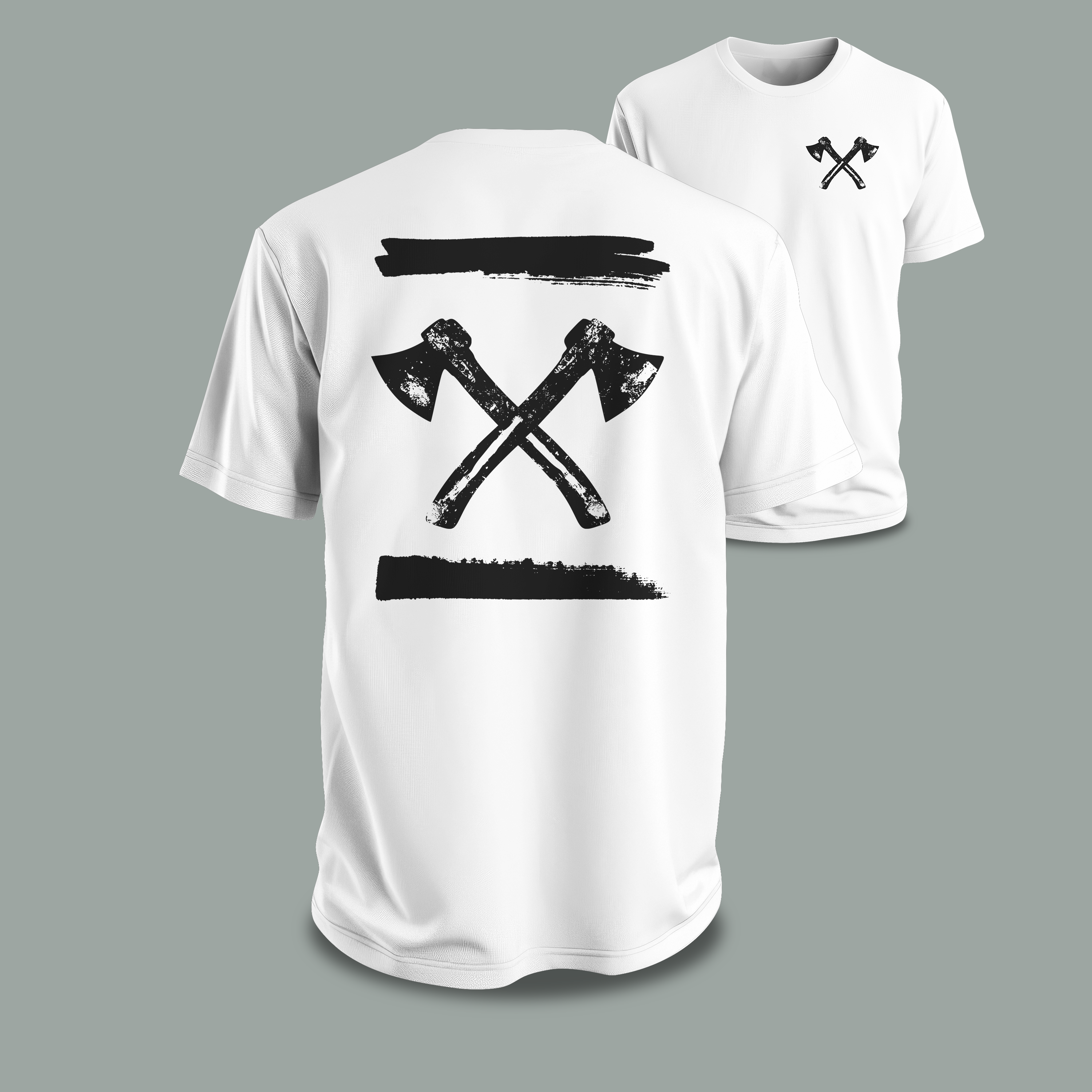 axes brushed III