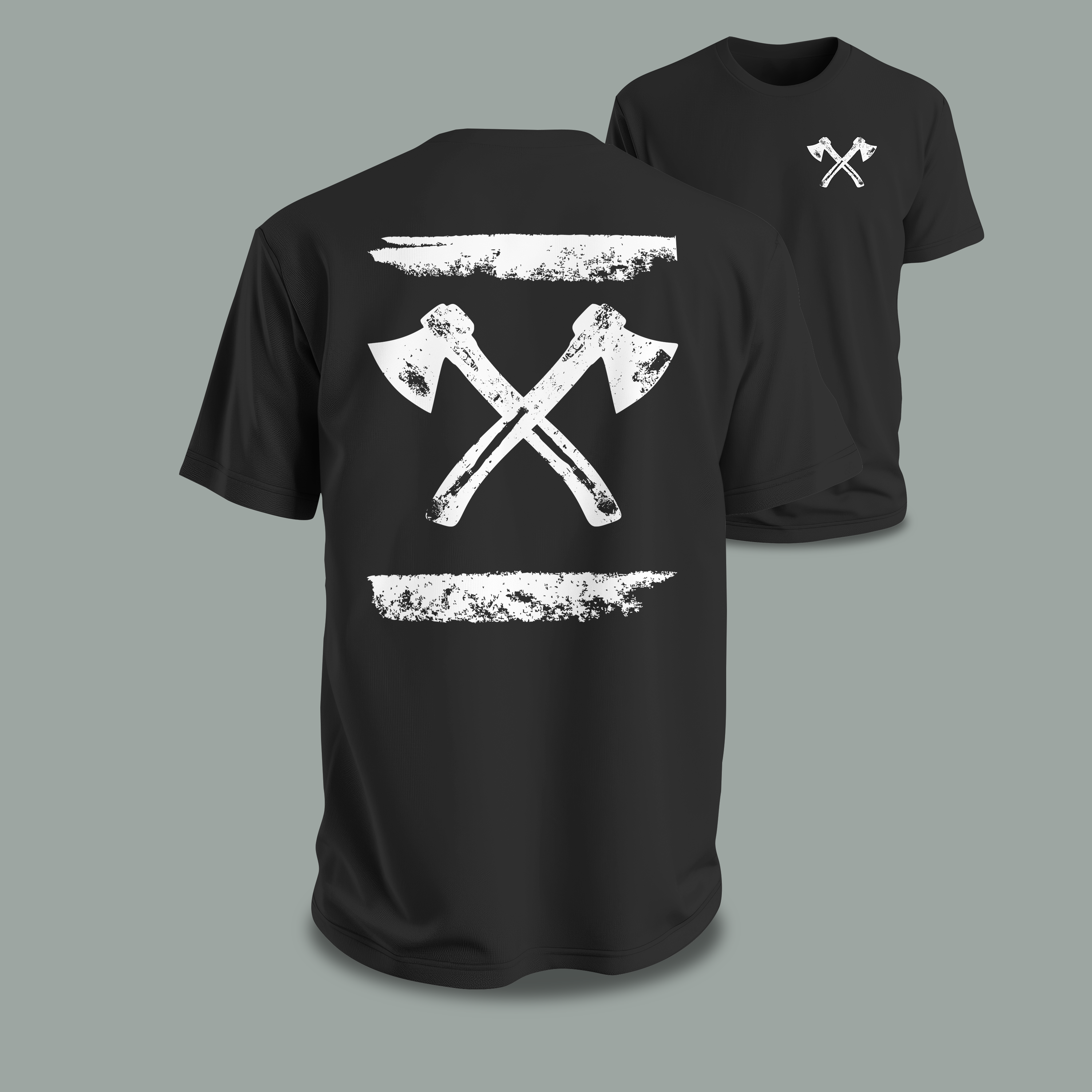 axes brushed II