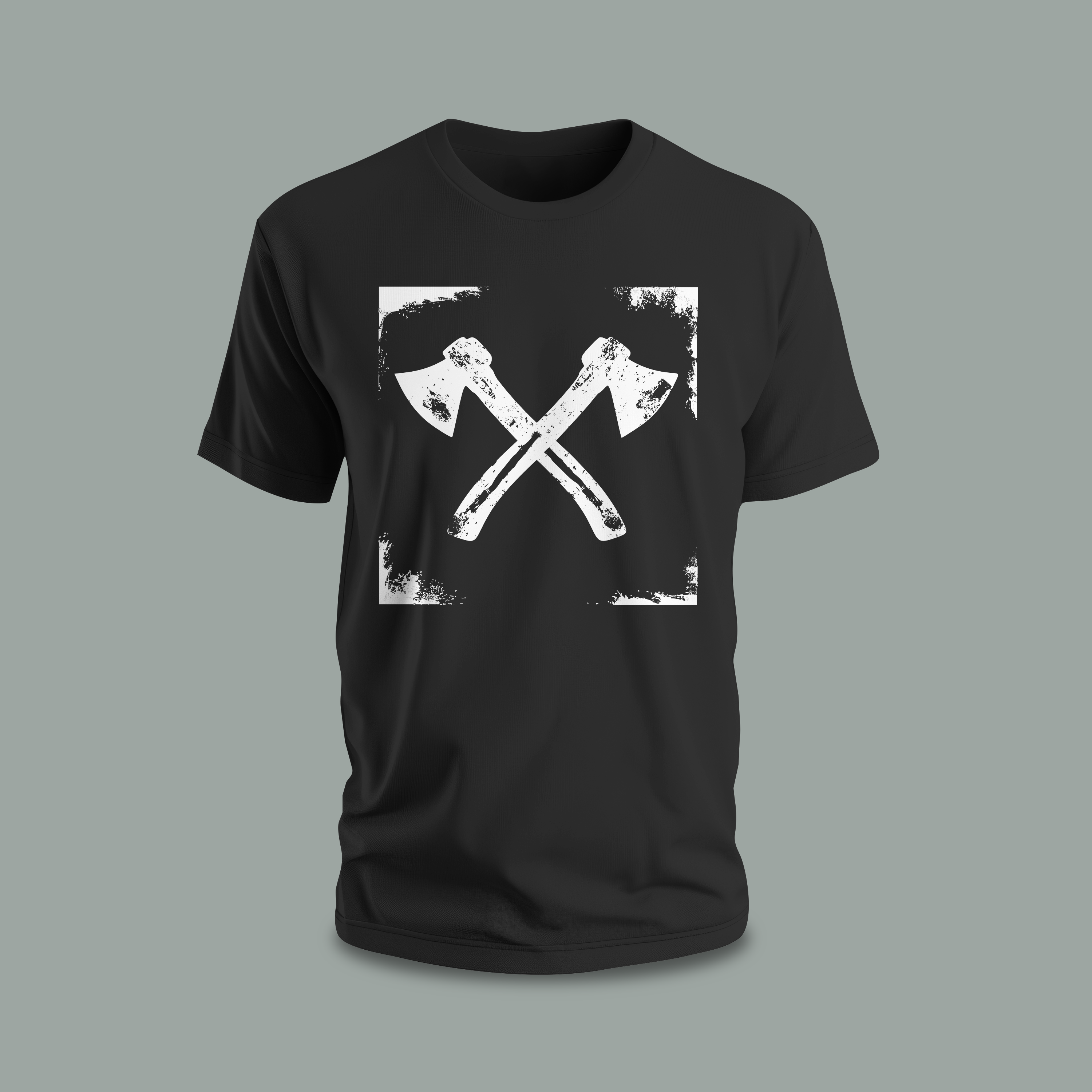 axes framed I