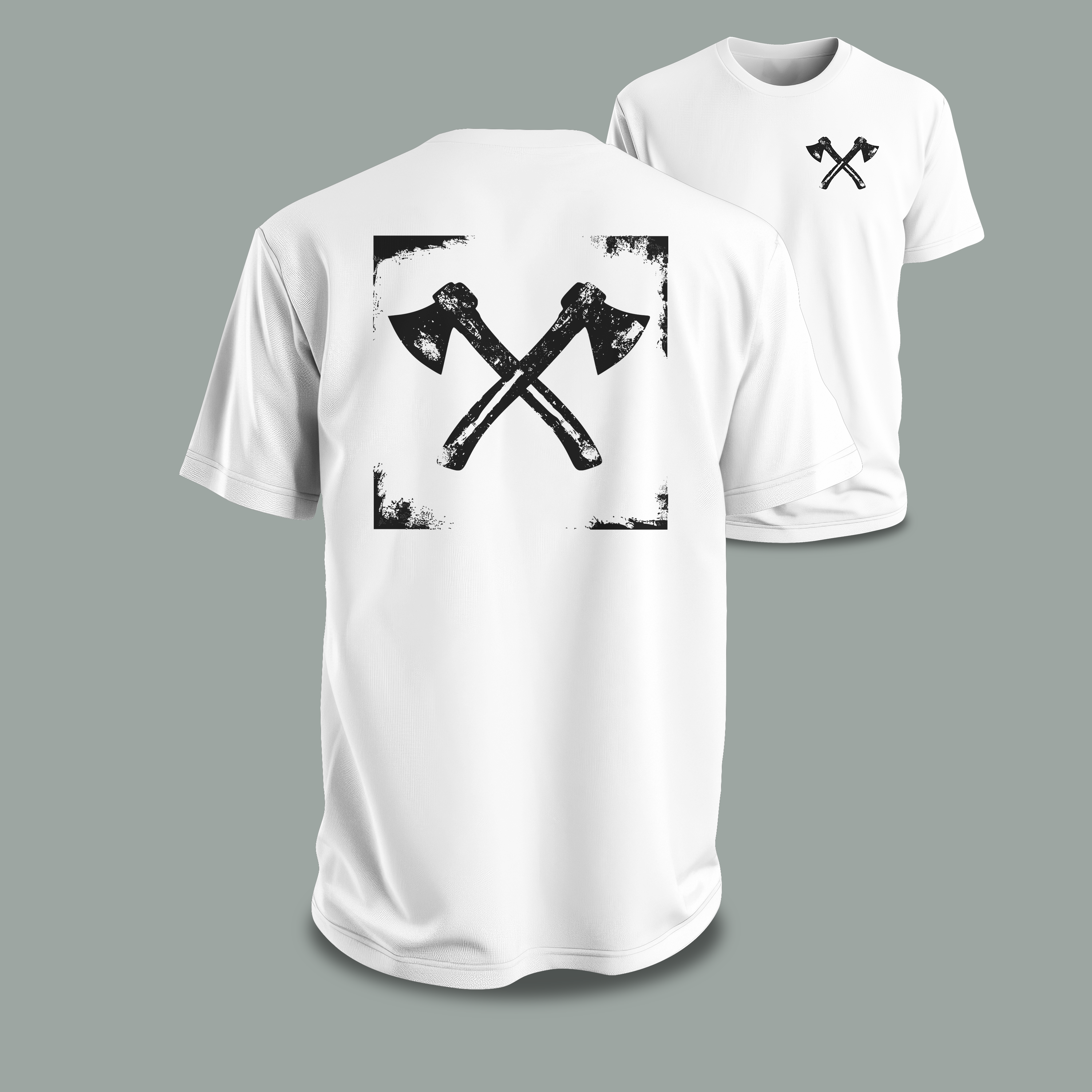 axes framed I