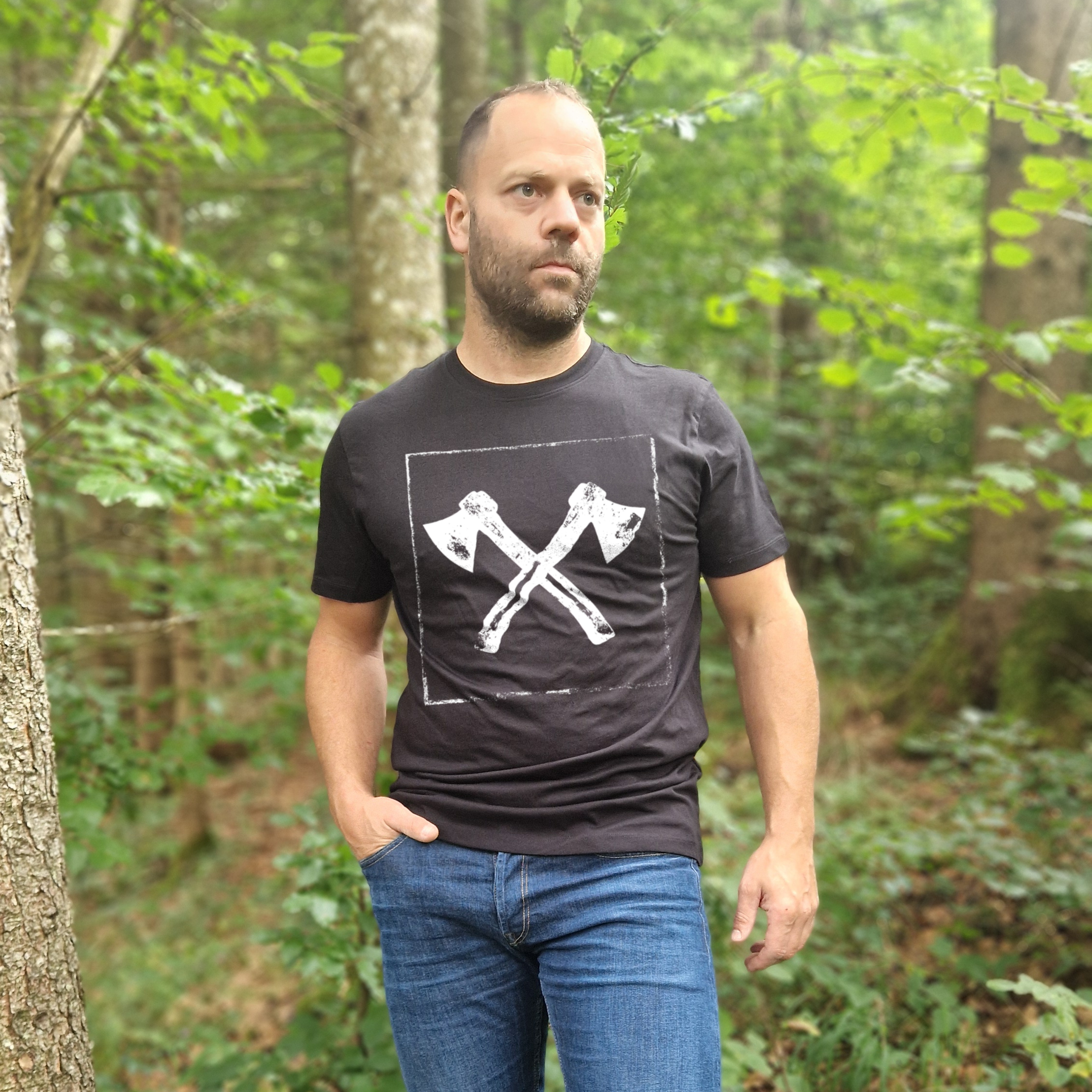 axes framed II Premium T-Shirt Baumwolle