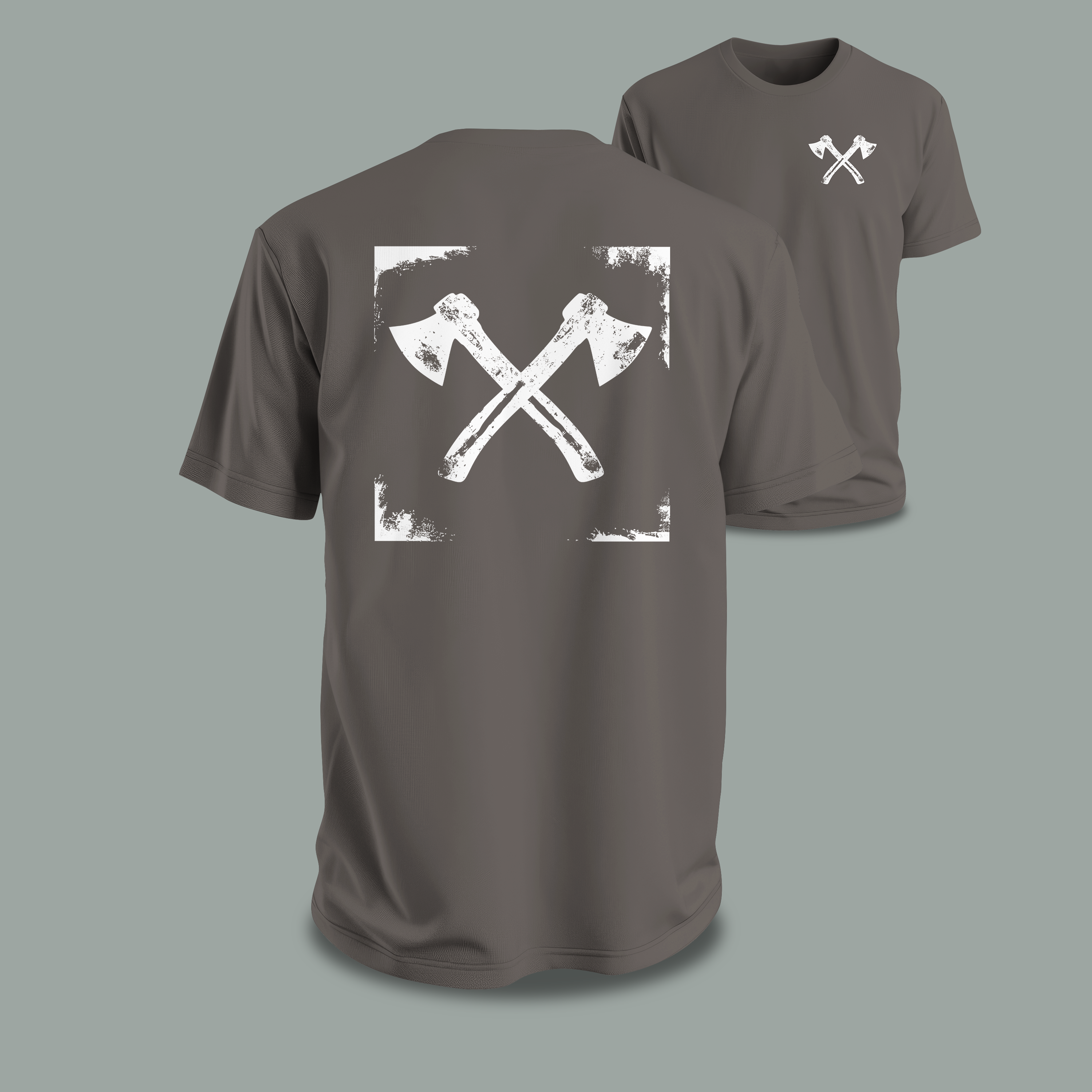 axes framed I