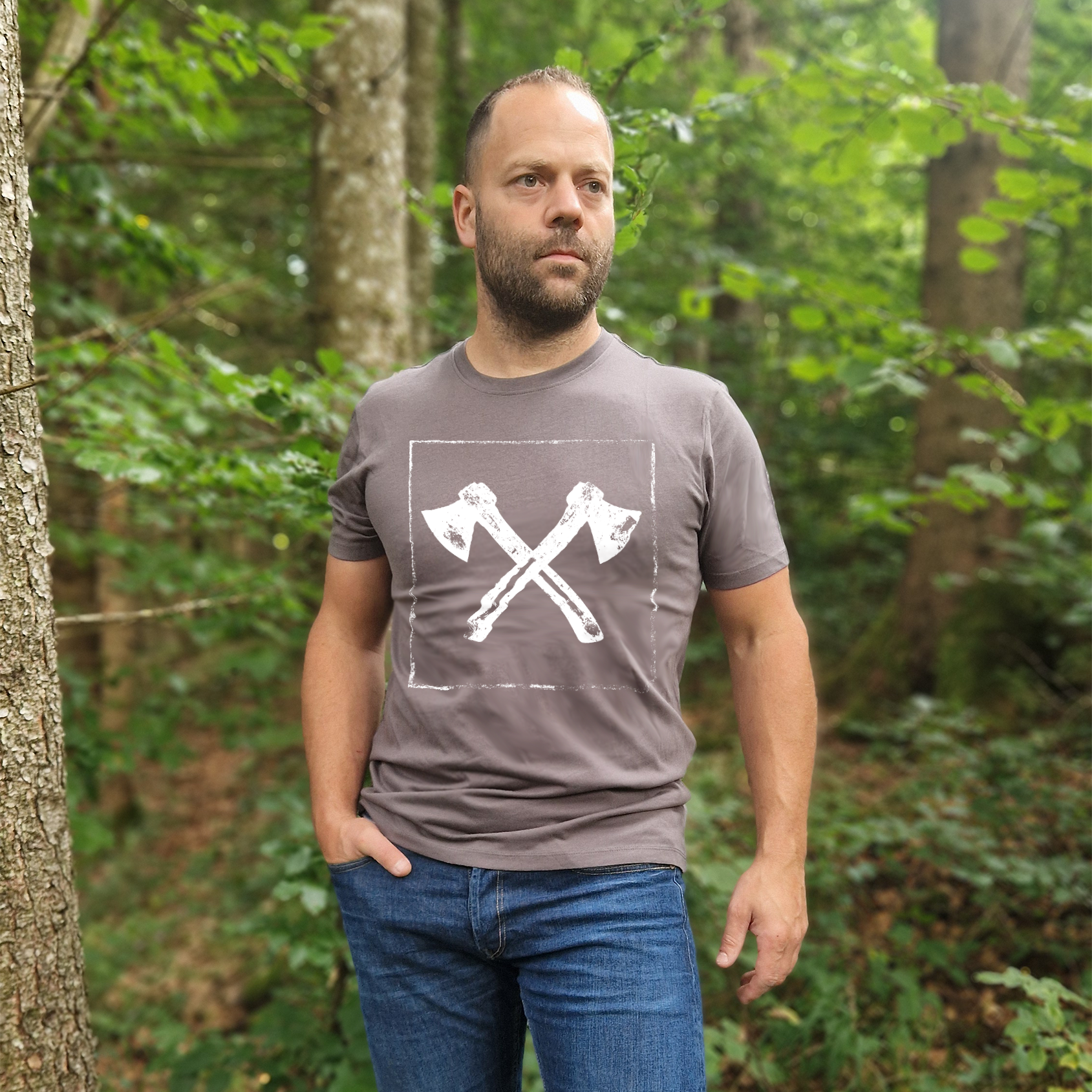 axes framed II Premium T-Shirt Baumwolle