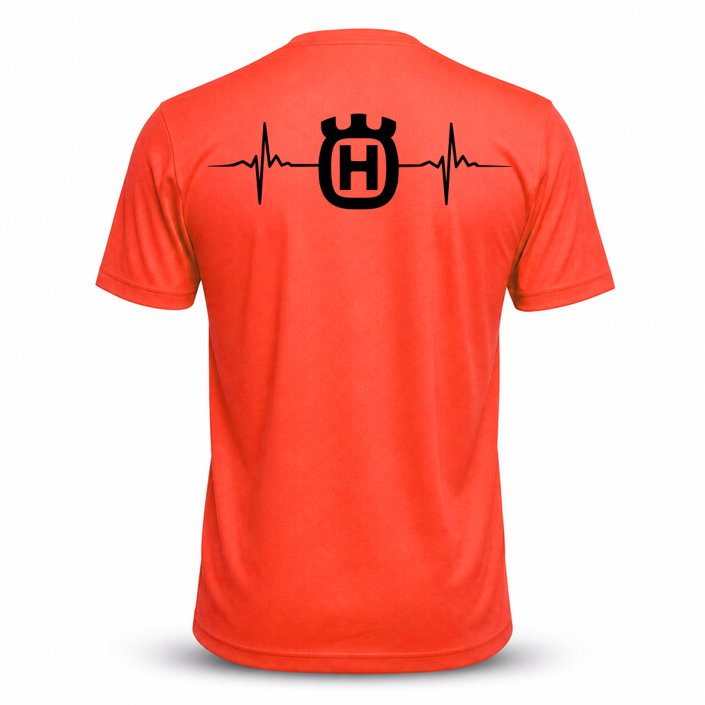 "HUSQVARNA Heartbeat" Funktions Shirt