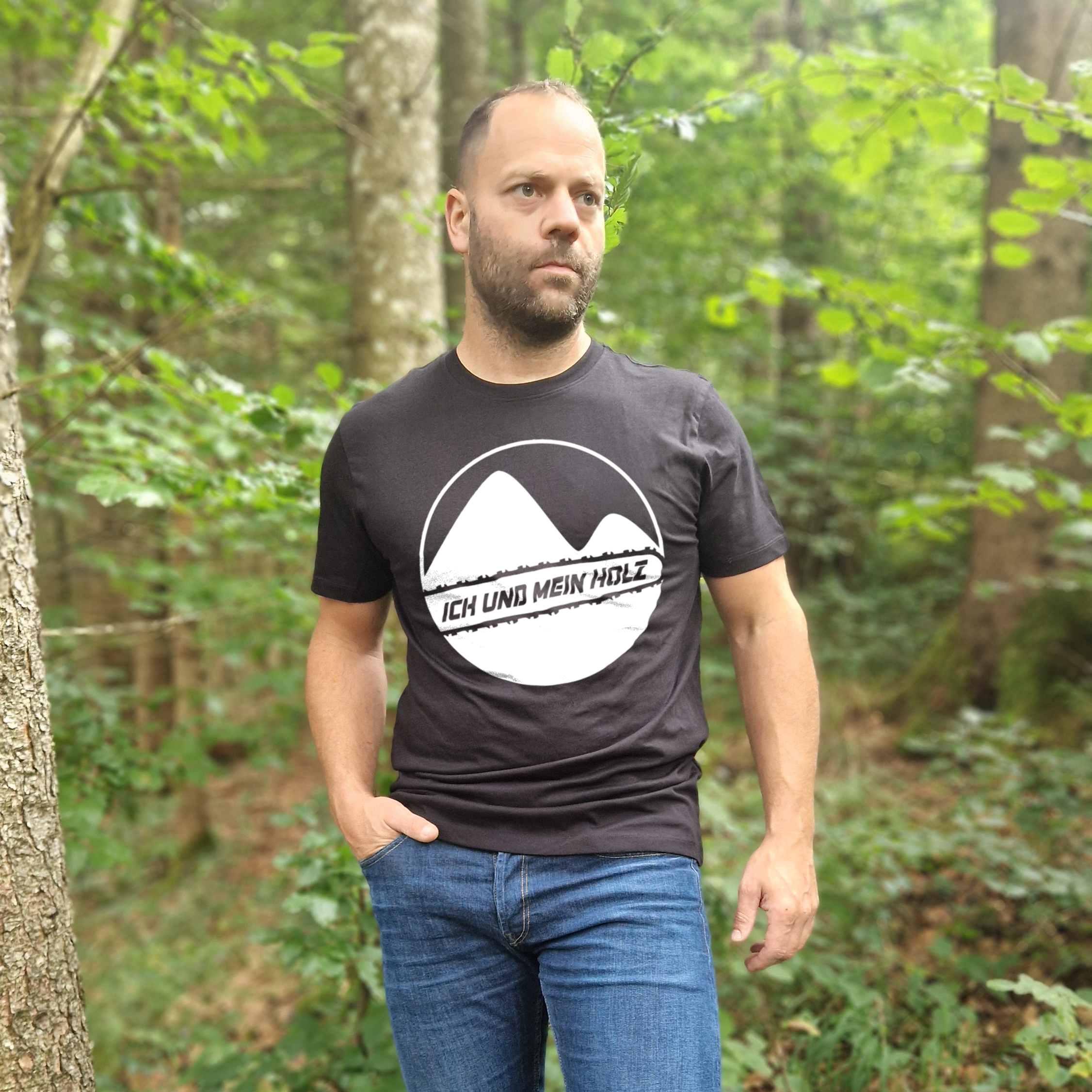 IchundmeinHolz Premium T-Shirt Baumwolle