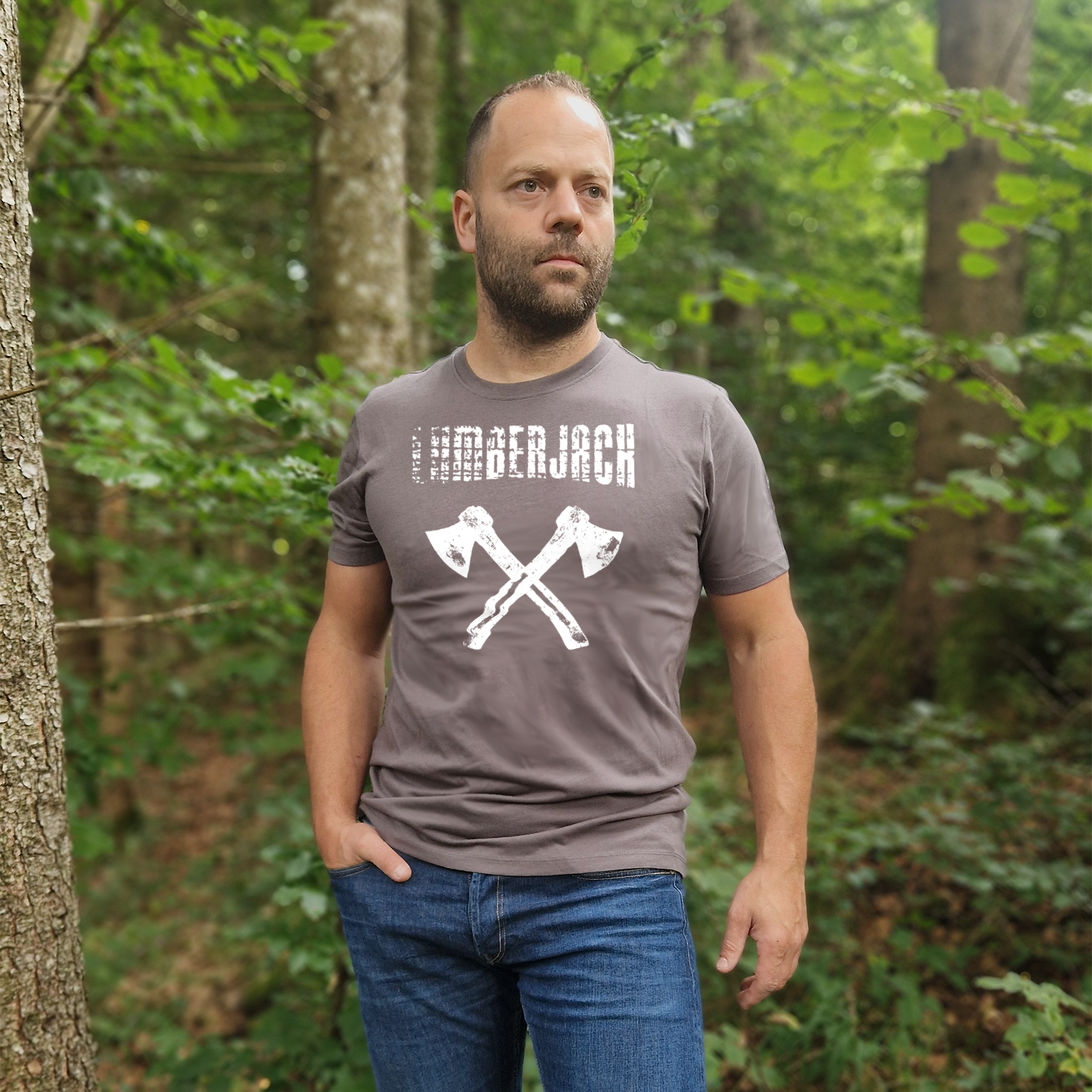 Lumberjack brushed Premium T-Shirt Baumwolle