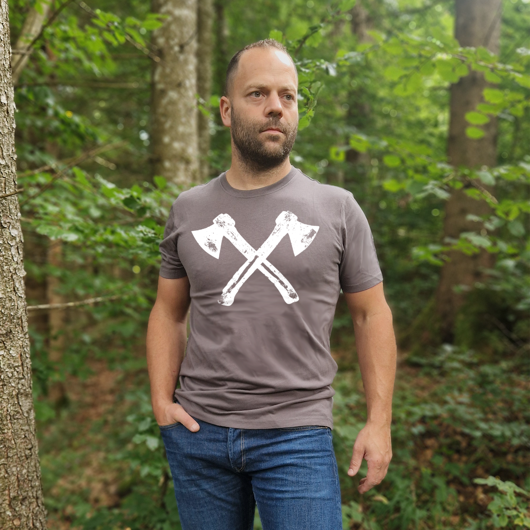 Axes pure Premium T-Shirt Baumwolle