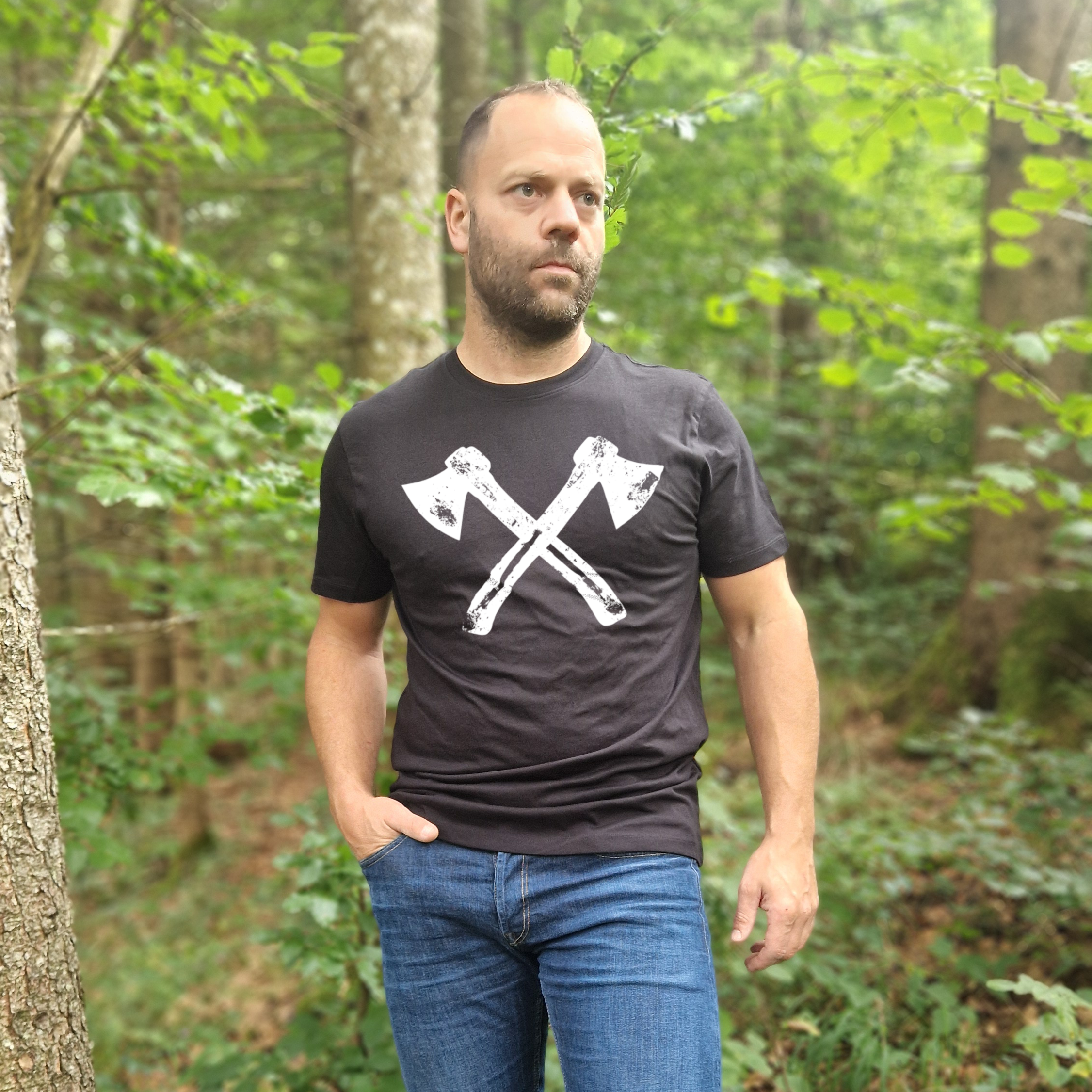 Axes pure Premium T-Shirt Baumwolle
